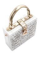 Women's White Stone Handbag | Derimod Women's White Stone Handbag | Derimod