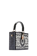 Kadın Siyah Taşlı El Çantası | Derimod Kadın Siyah Taşlı El Çantası | Derimod