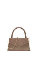 Women's Gold Fabric Clutch Bag | Derimod Women's Gold Fabric Clutch Bag | Derimod