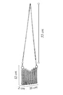 Women's Silver Metal Detailed Crossbody Bag | Derimod Women's Silver Metal Detailed Crossbody Bag | Derimod