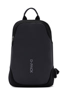 D-Pack Men's Grey Technological Fabric Crossbody Bag | Derimod D-Pack Men's Grey Technological Fabric Crossbody Bag | Derimod