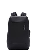 D-Pack Unisex Black Technological Hardcase Backpack | Derimod D-Pack Unisex Black Technological Hardcase Backpack | Derimod