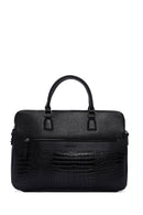 Men's Black Long Strap Briefcase | Derimod Men's Black Long Strap Briefcase | Derimod