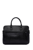 Men's Black Long Strap Briefcase | Derimod Men's Black Long Strap Briefcase | Derimod