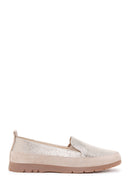 Kadın Bej Deri Comfort Loafer | Derimod Kadın Bej Deri Comfort Loafer | Derimod