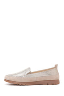 Kadın Bej Deri Comfort Loafer | Derimod Kadın Bej Deri Comfort Loafer | Derimod