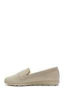 Kadın Bej Deri Comfort Loafer | Derimod Kadın Bej Deri Comfort Loafer | Derimod