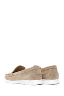 Women's Beige Suede Leather Comfort Loafer | Derimod Women's Beige Suede Leather Comfort Loafer | Derimod
