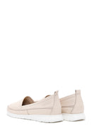 Kadın Bej Deri Comfort Loafer | Derimod Kadın Bej Deri Comfort Loafer | Derimod