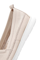 Kadın Bej Deri Comfort Loafer | Derimod Kadın Bej Deri Comfort Loafer | Derimod