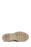 Women's Beige Suede Leather Masculine Loafer | Derimod Women's Beige Suede Leather Masculine Loafer | Derimod