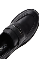 Kadın Siyah Deri Maskülen Loafer | Derimod Kadın Siyah Deri Maskülen Loafer | Derimod