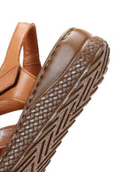 Women's Tan Leather Comfort Sandals | Derimod Women's Tan Leather Comfort Sandals | Derimod