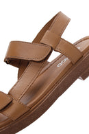 Kadın Taba Deri Comfort Sandalet | Derimod Kadın Taba Deri Comfort Sandalet | Derimod