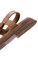 Kadın Taba Deri Comfort Sandalet | Derimod Kadın Taba Deri Comfort Sandalet | Derimod