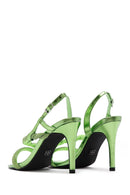 Women's Green Stone Thin Heel Sandals | Derimod Women's Green Stone Thin Heel Sandals | Derimod