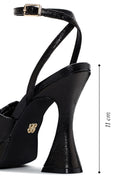 Women's Black Platform Heeled Sandals | Derimod Women's Black Platform Heeled Sandals | Derimod