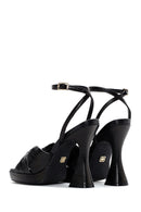 Women's Black Platform Heeled Sandals | Derimod Women's Black Platform Heeled Sandals | Derimod