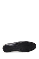 Men's Black Leather Printed Classic Loafer | Derimod Men's Black Leather Printed Classic Loafer | Derimod