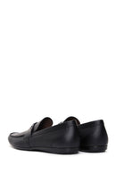 Men's Black Leather Printed Classic Loafer | Derimod Men's Black Leather Printed Classic Loafer | Derimod