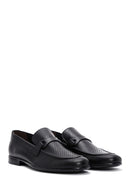 Erkek Siyah Deri Baskılı Klasik Loafer | Derimod Erkek Siyah Deri Baskılı Klasik Loafer | Derimod