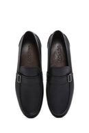 Erkek Siyah Deri Tokalı Klasik Loafer | Derimod Erkek Siyah Deri Tokalı Klasik Loafer | Derimod