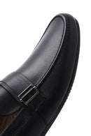 Erkek Siyah Deri Tokalı Klasik Loafer | Derimod Erkek Siyah Deri Tokalı Klasik Loafer | Derimod