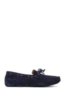 Men's Navy Blue Suede Leather Casual Loafer | Derimod Men's Navy Blue Suede Leather Casual Loafer | Derimod