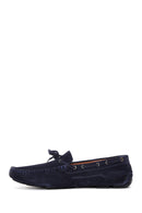 Men's Navy Blue Suede Leather Casual Loafer | Derimod Men's Navy Blue Suede Leather Casual Loafer | Derimod