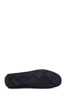 Men's Navy Blue Suede Leather Casual Loafer | Derimod Men's Navy Blue Suede Leather Casual Loafer | Derimod
