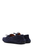 Men's Navy Blue Suede Leather Casual Loafer | Derimod Men's Navy Blue Suede Leather Casual Loafer | Derimod