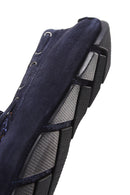 Men's Navy Blue Suede Leather Casual Loafer | Derimod Men's Navy Blue Suede Leather Casual Loafer | Derimod