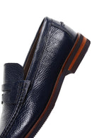 Men's Navy Blue Leather Classic Loafer | Derimod Men's Navy Blue Leather Classic Loafer | Derimod