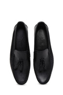 Erkek Siyah Deri Püsküllü Klasik Loafer | Derimod Erkek Siyah Deri Püsküllü Klasik Loafer | Derimod