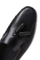Erkek Siyah Deri Püsküllü Klasik Loafer | Derimod Erkek Siyah Deri Püsküllü Klasik Loafer | Derimod