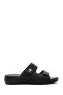 Women's Black Comfort Slippers | Derimod Women's Black Comfort Slippers | Derimod