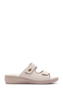 Women's Beige Comfort Slippers | Derimod Women's Beige Comfort Slippers | Derimod