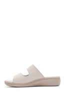 Women's Beige Comfort Slippers | Derimod Women's Beige Comfort Slippers | Derimod