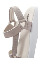 Kadın Bej Comfort Sandalet | Derimod Kadın Bej Comfort Sandalet | Derimod