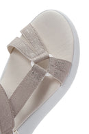 Kadın Bej Comfort Sandalet | Derimod Kadın Bej Comfort Sandalet | Derimod