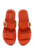 Women's Orange Comfort Slippers | Derimod Women's Orange Comfort Slippers | Derimod