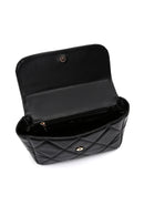 Women's Black Long Chain Strap Quilted Shoulder Bag | Derimod Women's Black Long Chain Strap Quilted Shoulder Bag | Derimod