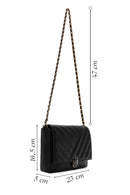 Women's Black Long Chain Strap Crossbody Bag | Derimod Women's Black Long Chain Strap Crossbody Bag | Derimod