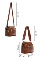 Women's Tan Crocodile Cross Bag | Derimod Women's Tan Crocodile Cross Bag | Derimod