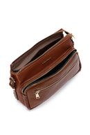 Women's Tan Crocodile Cross Bag | Derimod Women's Tan Crocodile Cross Bag | Derimod