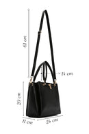 Women's Black Long Strap Shoulder Bag | Derimod Women's Black Long Strap Shoulder Bag | Derimod