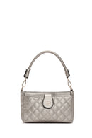Women's Silver Long Strap Quilted Handbag | Derimod Women's Silver Long Strap Quilted Handbag | Derimod