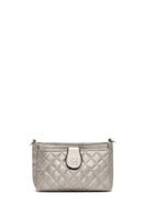 Women's Silver Long Strap Quilted Handbag | Derimod Women's Silver Long Strap Quilted Handbag | Derimod