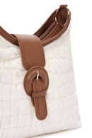 Women's Brown Long Strap Plush Handbag | Derimod Women's Brown Long Strap Plush Handbag | Derimod