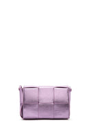 Women's Purple Long Strap Quilted Crossbody Bag | Derimod Women's Purple Long Strap Quilted Crossbody Bag | Derimod